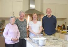 Abbeyfield House helps aged residents maintain active lifestyle in secure housing environment Thelma Johns, Sandy Lavender, Fiona Whitaker, Mike Baxter TBW Newsgroup