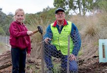 Children make mark on environment through park planting program Zoe And Greg National Enviro Day TBW Newsgroup