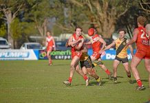 South Gambier celebrates O’Neil’s 200th game with upset win over Tigers Alex Harkness Dsc 1060 TBW Newsgroup