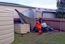 Wild wind keeps coastal SES crew busy Marie Trabilisie Southend Stormweb TBW Newsgroup