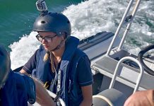 New fisheries officer dives straight into duty U Cobi Boarding Training Close Up TBW Newsgroup