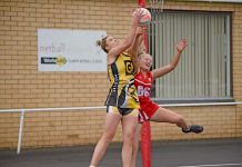 Close encounters await in Western Border netball round Aa Maddie Whaites, Alyssa Duncan Dsc 9231 TBW Newsgroup