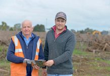 Bypass takes shape as vineyard clears way Brian And Angus Smibert (3) TBW Newsgroup