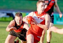 Bulldogs eager to sniff out victory over Demons Kaleb Bowd, Riley Janeway20190525crop TBW Newsgroup