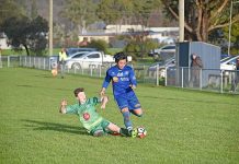Limestone Coast soccer round goes to plan for A Grade teams Matthew Porter, Si Pler Htoo Dsc 4661 TBW Newsgroup