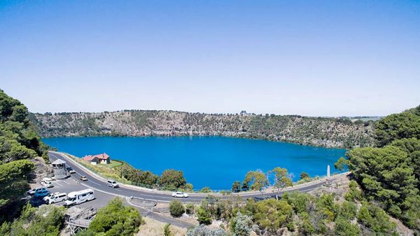 Tmg Volcanic Crater Lakes Blue Lake Aerial 2  TBW Newsgroup