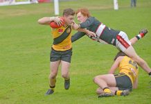 Reigning premiers approach final game of unsuccessful season Tom Bruhn, Caleb Gibbs Dsc 097520190601crop TBW Newsgroup