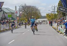Pro Racing Sunshine Coast rider avoids carnage to win first national road race A Cameron Scott Stage 4 Finish Dsc 9905 TBW Newsgroup