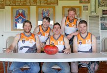 ‘Jezza’ makes mark on country football club Dartmoor Players Zac, Stephen, Chris, Tom And Ryan TBW Newsgroup