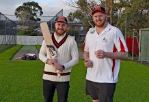 East Gambier stalwart hands over A Grade cricket captaincy Dion Stratford, Alex Hentschke Crop TBW Newsgroup