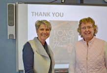Long flight leads author to region Lainie Anderson And Miriam Williams, Teacher Librarian TBW Newsgroup