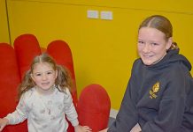 Millicent youngsters meet ‘big buddies’ Myla Bowering And Jemma Bowering (2) TBW Newsgroup
