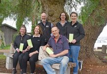 Visitors to be treated to guided tour as phone app launched Tony Gleeson Sam Flint Ilana Minge Matilda Innes Emily Schoenav And Mal Redman (2) TBW Newsgroup