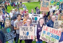 Students join national initiative to protest for environmental justice Climate Strike TBW Newsgroup