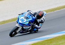 Skeer struggles with bike at Phillip Island Dallas Skeer 2 TBW Newsgroup
