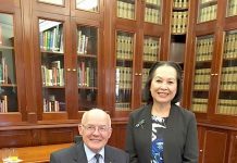 Service club support recognised at highest levels Peter Muller And Lan Le TBW Newsgroup