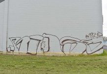 Millicent vandal arrested Squash Club Graffiti (2) TBW Newsgroup