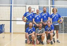 South East volleyballers gear up for interstate tournament Andrew Lock, Steven Speck, Cambell Baker, Jack Opolski, Front Chris Salter, Ben Clark, Braydon Teakle Dsc 3187 TBW Newsgroup