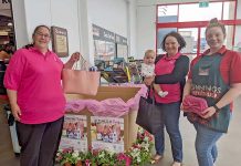 Community encouraged to support Share the Dignity Campaign Erin Beggs And Danielle Leckie And Bunnings Team Member Grace Davi1web TBW Newsgroup