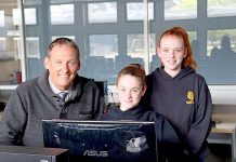 Principal continues education journey Graham Slarks, Lilly Gordon, Kailah Gledhill (2) TBW Newsgroup