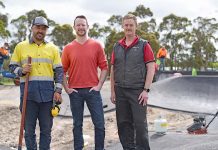 Pump track progress paves way for city to host international extreme sport Jason Cousins, Ben Hood, Andrew Jones Pump Track TBW Newsgroup