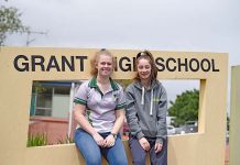 Community service pride for students Faith, Caitlin TBW Newsgroup
