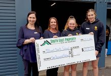 Garden funds flourish with business support Amanda Thomas, Kelly Brown, A Pratt And I Howell (2) TBW Newsgroup