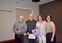 Millicent congregation farewells church leader Kevin Pech Pastro Adriano Petracarro Sue And Bonwyn Barker TBW Newsgroup