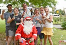 Penola and Coonawarra residents converge on town centre for Christmas celebrations Padbata And Santa (2) TBW Newsgroup