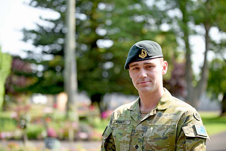 Former cadet leads the way to new rank
