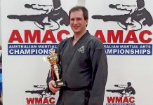 Mount Gambier martial artist places second at national championship Sidai Anthony Baseley With Trophy Crop TBW Newsgroup