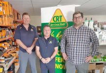 Pioneers’ drive pays off Sponsors Craig Foster And Chris Castine With Pioneers President Tom Kosch Crop TBW Newsgroup