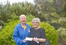 Christmas appeal donations received Yvonne Van Vlemen And Paulie Watts TBW Newsgroup