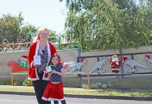 Festive lights display a beacon of hope for cancer patients Helen And Dom Christmas Lights In Background TBW Newsgroup