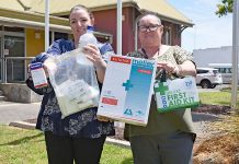 Supplies collected to treat injured animals Belinda Myers And Kail Williams (2) TBW Newsgroup