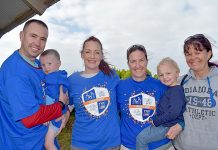 Funds raised to help find cure for juvenile diabetes Jaco Jani And Julian Naude With Anria And Will Whitaker And Leanne Lucas TBW Newsgroup