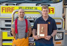 Millicent Country Fire Service honour bestowed Noah Taylorweb TBW Newsgroup