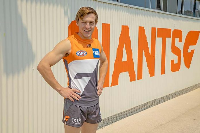 Tom Hutchesson At Giants Hq In Their First Week At The Club. TBW Newsgroup