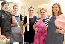 No such thing as too many cooks Melissa Taylor, Shelby Cooper, Leah Franklin, Dylan Mcqueen And Sally Beck (2) TBW Newsgroup