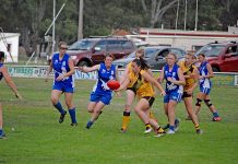 Penola turns season around in round six of women’s football Angela Broad, Lorelle Walker 190219cn (475) TBW Newsgroup