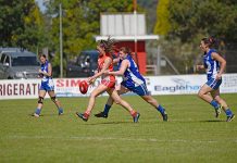Women’s footballers claim comfortable victories Toneya Carraill, Stevie Judd Dsc 7329 TBW Newsgroup