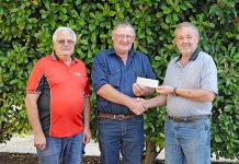 Borderline Speedway makes CFS donation Cary Jennings, Graham Lamond, John Ferguson TBW Newsgroup