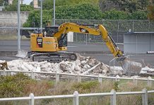City groups relocate as machinery rolls on site for netball court redevelopment Bobcat TBW Newsgroup