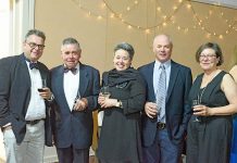 2020 Penola Police Ball Peter Bissell, Doug Balnaves, Kirsty Balnaves, Will Polard And Louise Dickens TBW Newsgroup