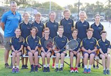 Students face tough metropolitan teams at SAPSASA tennis tournament 1 Full Sapsasa Tennis Squad TBW Newsgroup