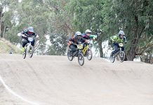 Blue Lake BMX Club unable to drop gate for cross-border battle A Superclass Men Dane Van Laeren, Shane Marshall, Cody Jelleff Dsc 8274 TBW Newsgroup