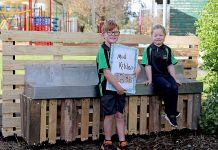 Outdoor play initiative gets off ground at Yahl Primary School Hudson And Iris TBW Newsgroup