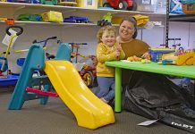 Toy library reopens to public following three-month closure Robyn And Mia Howard Dsc 1524 TBW Newsgroup