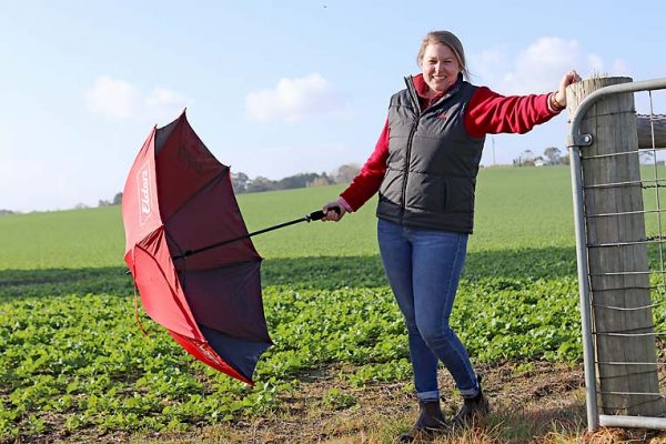 Sophie Schulz With Umbrella Down TBW Newsgroup