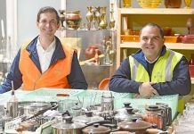 Federal minister visits city waste transfer station Trevor Evans Tony Pasin TBW Newsgroup